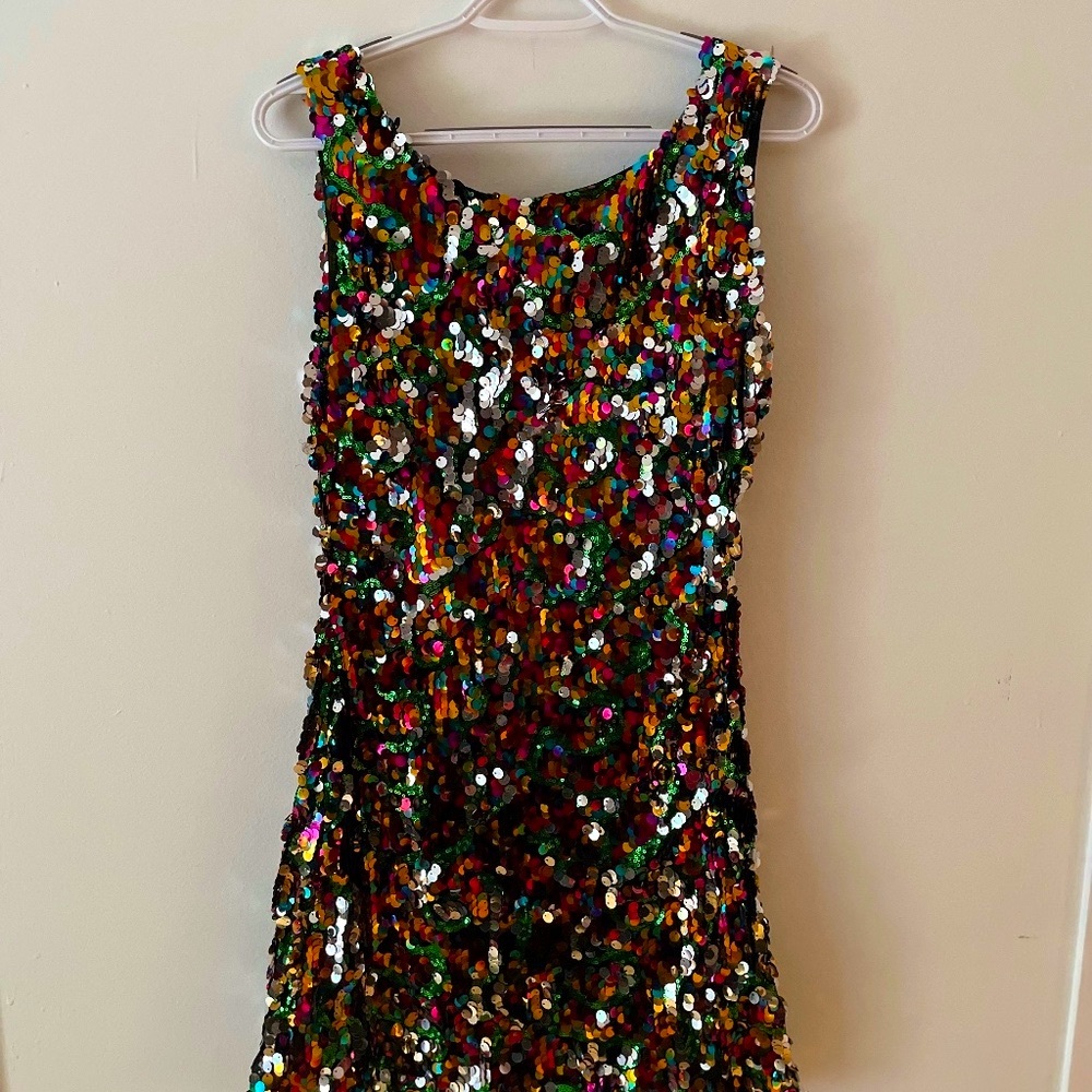 Sequin rainbow Party dress